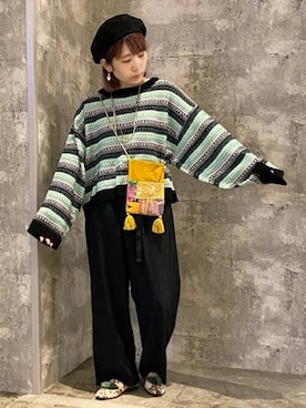 「チチカカ」｜「アイテム（ローファー）」を使った、チチカカさん（レディース・151cm）の秋コーディネート