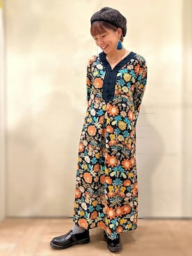 「チチカカ」｜「アイテム（ローファー）」を使った、チチカカさん（レディース・152cm）の秋コーディネート
