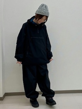 「機能性素材」｜「アイテム（ブルゾン）」を使った、チチカカさん（レディース・155cm）の秋コーディネート