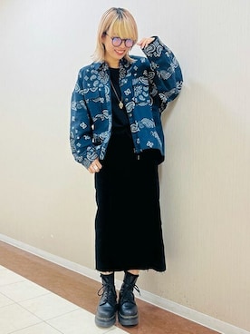「チチカカ」｜「アイテム（アクセサリー）」を使った、チチカカさん（レディース・165cm）の秋コーディネート