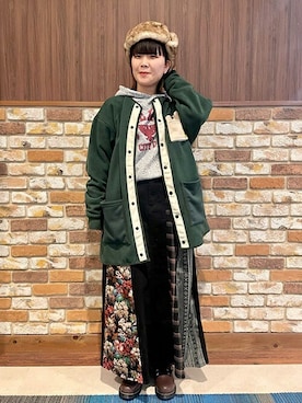 「チチカカ」｜「アイテム（ローファー）」を使った、チチカカさん（レディース・158cm）の冬コーディネート