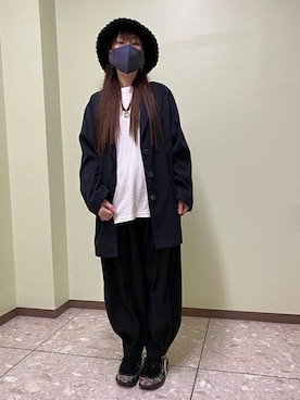 「チチカカ」｜「アイテム（モカシン/デッキシューズ）」を使った、チチカカさん（レディース・158cm）の冬コーディネート