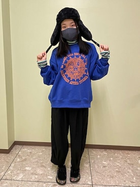 「チチカカ」｜「アイテム（モカシン/デッキシューズ）」を使った、チチカカさん（レディース・157cm）の冬コーディネート