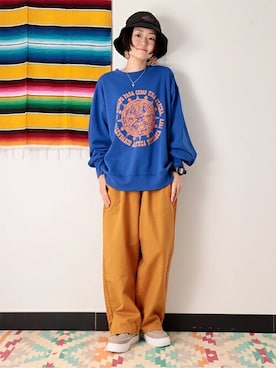 「チチカカ」｜「アイテム（スニーカー）」を使った、チチカカさん（レディース・157cm）の冬コーディネート