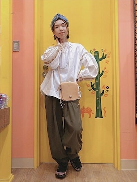 「チチカカ」｜「アイテム（モカシン/デッキシューズ）」を使った、チチカカさん（レディース・158cm）の冬コーディネート