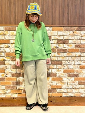 「チチカカ」｜「アイテム（モカシン/デッキシューズ）」を使った、チチカカさん（レディース・160cm）の冬コーディネート