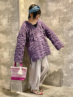 「チチカカ」｜「アイテム（ローファー）」を使った、チチカカさん（レディース・161cm）の冬コーディネート