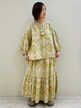 「チチカカ」｜「アイテム（モカシン/デッキシューズ）」を使った、チチカカさん（レディース・155cm）の冬コーディネート