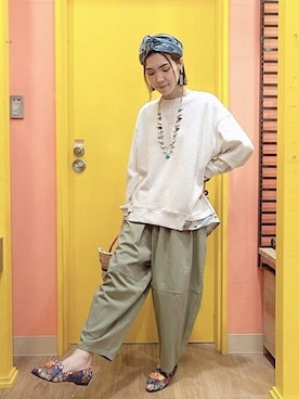「チチカカ」｜「アイテム（ローファー）」を使った、チチカカさん（レディース・158cm）の冬コーディネート