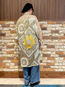 「エスニック」｜「アイテム（シャツワンピース）」を使った、チチカカさん（レディース・158cm）の春コーディネート
