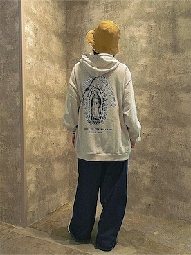 「チチカカ」｜「アイテム（デニムパンツ）」を使った、チチカカさん（レディース・158cm）の春コーディネート