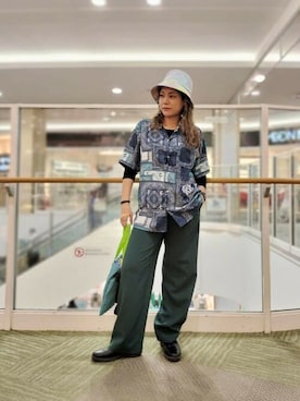 「チチカカ」｜「アイテム（ショルダーバッグ）」を使った、チチカカさん（レディース・161cm）の春コーディネート
