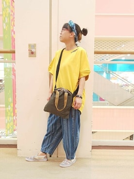 「チチカカ」｜「アイテム（ショルダーバッグ）」を使った、チチカカさん（レディース・160cm）の春コーディネート