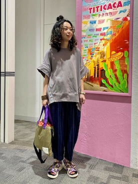 「チチカカ」｜「アイテム（サンダル）」を使った、チチカカさん（レディース・152cm）の春コーディネート