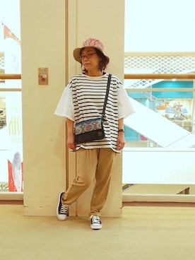 「チチカカ」｜「アイテム（ショルダーバッグ）」を使った、チチカカさん（レディース・160cm）の春コーディネート
