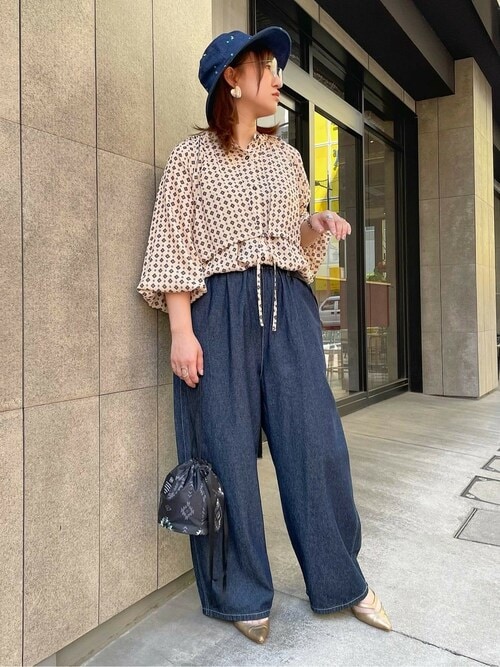 ブラウス シャツ モチーフドットプリントチュニックブラウス レディース チチカカ ブラウス シャツ モチーフドットプリントチュニック
