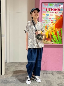 「チチカカ」｜「アイテム（シューズ）」を使った、チチカカさん（レディース・163cm）の春コーディネート