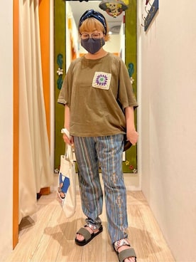 「チチカカ」｜「アイテム（サンダル）」を使った、チチカカさん（レディース・154cm）の春コーディネート