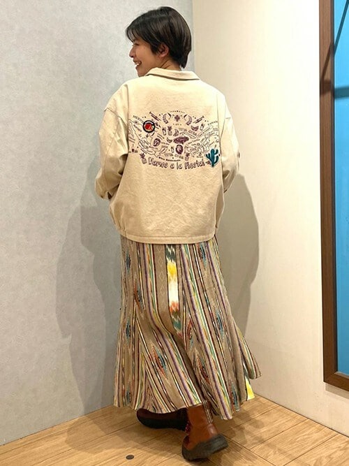 Rico メヒコストライプジャカードスカート（スカート）｜チチカカ