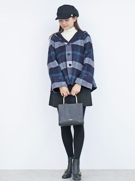 「BLUE LABEL CRESTBRIDGE（ブルーレーベルクレストブリッジ）のアイテム（その他アウター）」を使った、ブルーレーベル・クレストブリッジ公式さん（レディース・167cm）の秋コーディネート