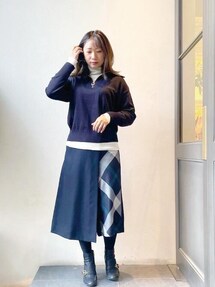 美品　ブルーレーベルクレストブリッジ　ソフトサキソニーガウチョパンツ　38 70190399_b_10_215.jpg