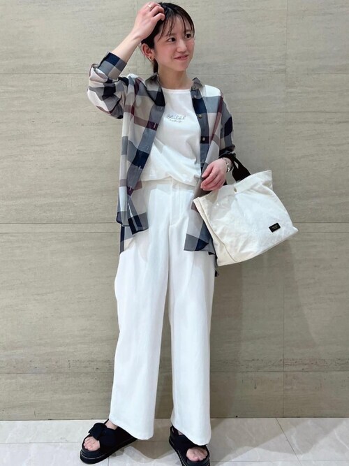 ブルーレーベルクレストブリッジ バックチェックワンピース36 暑苦しい