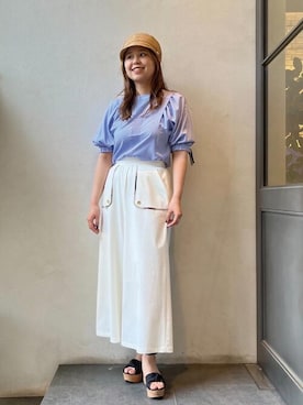 「bluelabel　crestbridge」｜ブルーレーベル・クレストブリッジ公式さん（レディース・167cm）の夏コーディネート