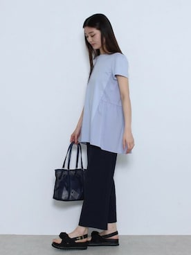 「bluelabel　crestbridge」｜ブルーレーベル・クレストブリッジ公式さん（レディース・167cm）の夏コーディネート