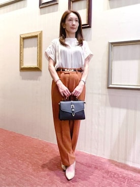 「＃ビジネス」｜m.f.editorial スタッフさん（レディース・152cm）の夏コーディネート