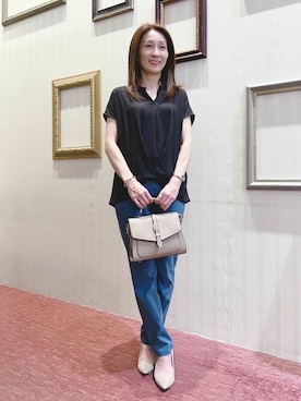 「m.f.editorial（エムエフエディトリアル）のアイテム」を使った、m.f.editorial スタッフさん（レディース・152cm）の夏コーディネート