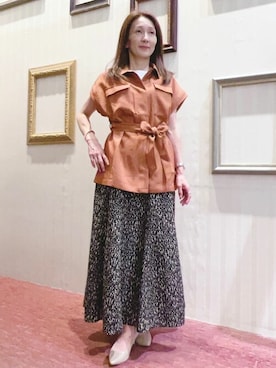 「m.f.editorial（エムエフエディトリアル）のアイテム」を使った、m.f.editorial スタッフさん（レディース・152cm）の夏コーディネート