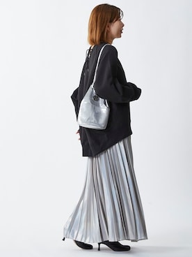 「アイテム（スカート、シルバー系）」を使った、1er Arrondissementさん（レディース・159cm）の秋コーディネート