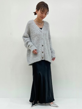 「アイテム（ニット/セーター、シルバー系）」を使った、1er Arrondissementさん（レディース・159cm）の冬コーディネート