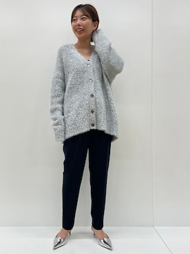 「アイテム（ニット/セーター、シルバー系）」を使った、1er Arrondissementさん（レディース・159cm）の冬コーディネート