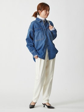 「アイテム（ショルダーバッグ、ゴールド系）」を使った、1er Arrondissementさん（レディース・159cm）の冬コーディネート