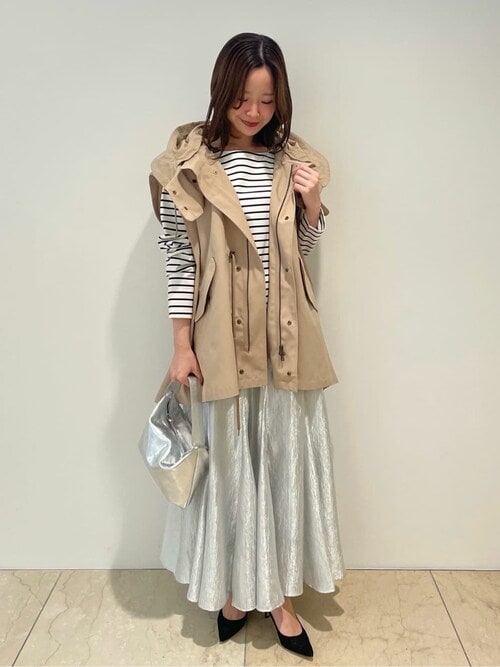 1er Arrondissement/ベージュタフタブルゾン by ファッション 1er Arrondissement/ベージュタフタブルゾン 1er