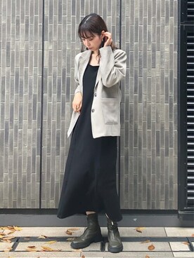 「Lucida（ルシーダ）のアイテム（ブーツ）」を使った、Lucidaさん（レディース・155cm）の秋コーディネート