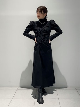「Lucida（ルシーダ）のアイテム（ブーツ）」を使った、Lucidaさん（レディース・160cm）の冬コーディネート
