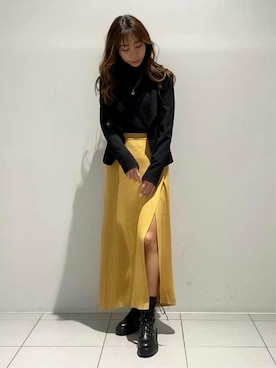 「Lucida（ルシーダ）のアイテム（ブーツ）」を使った、Lucidaさん（レディース・166cm）の冬コーディネート