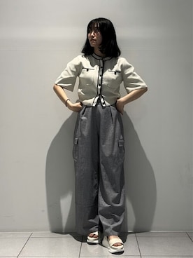 「Lucida（ルシーダ）のアイテム（サンダル）」を使った、Lucidaさん（レディース・160cm）の夏コーディネート
