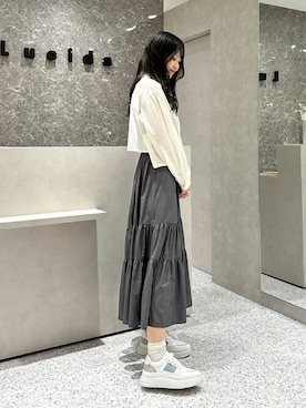 「ホワイトスニーカー」｜Lucidaさん（レディース・167cm）の秋コーディネート
