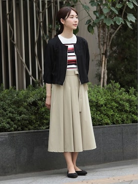 「m.f.editorial（エムエフエディトリアル）のアイテム」を使った、TAKA-Q本社さん（レディース・165cm）の夏コーディネート