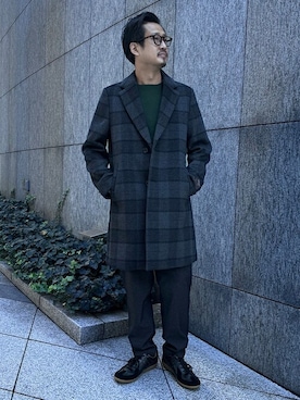 「a.v.v（アーヴェヴェ）のアイテム（ジャケット/アウター）」を使った、a.v.v本社MENSスタッフさん（メンズ・172cm）の冬コーディネート