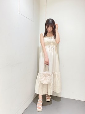 「韓国コーデ」｜「アイテム（サンダル）」を使った、emsexcite　/　エムズエキサイトさん（レディース・152cm）の夏コーディネート