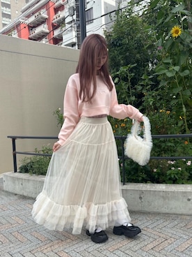 「ガーリーコーデ」｜「アイテム（その他シューズ）」を使った、emsexcite　/　エムズエキサイトさん（レディース・158cm）の秋コーディネート