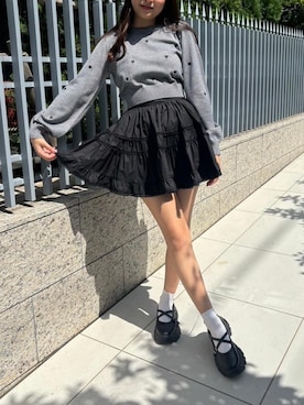 「ガーリーコーデ」｜「アイテム（その他シューズ）」を使った、emsexcite　/　エムズエキサイトさん（レディース・160cm）の秋コーディネート