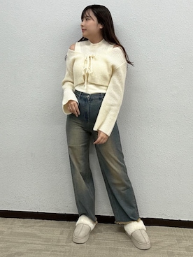 「韓国コーデ」｜「アイテム（その他シューズ）」を使った、emsexcite　/　エムズエキサイトさん（レディース・160cm）の秋コーディネート