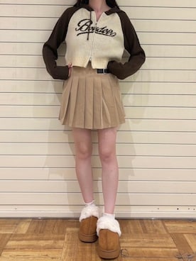 「韓国コーデ」｜「アイテム（その他シューズ）」を使った、emsexcite　/　エムズエキサイトさん（レディース・156cm）の秋コーディネート