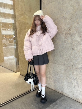 「韓国コーデ」｜「アイテム（ブルゾン）」を使った、emsexcite　/　エムズエキサイトさん（レディース・158cm）の秋コーディネート
