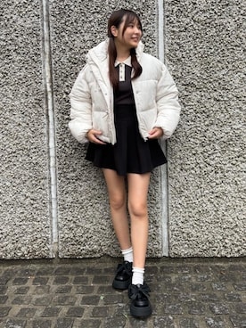 「ガーリーコーデ」｜「アイテム（ブルゾン）」を使った、emsexcite　/　エムズエキサイトさん（レディース・160cm）の秋コーディネート